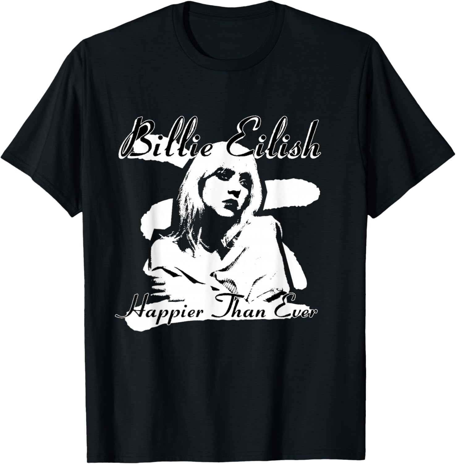 Official Billie Eilish Happier Than Ever Black T-Shirt