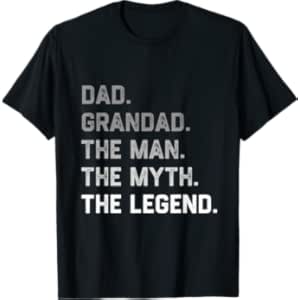 Dad Grandad the Man the Myth Legend Father’s Day Christmas T-Shirt