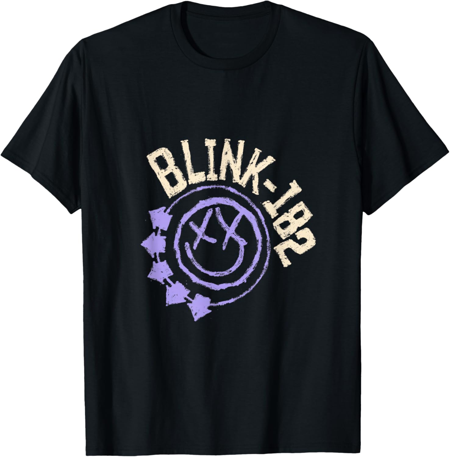 Official Blink-182 Purple Smiley Logo T-Shirt