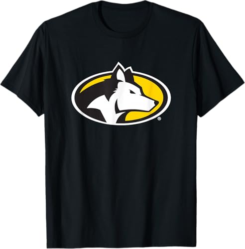 Camiseta con licencia oficial de Michigan Tech Huskies Icon, Negro - Negro,Jaspeado Oscuro,Gris Jaspeado