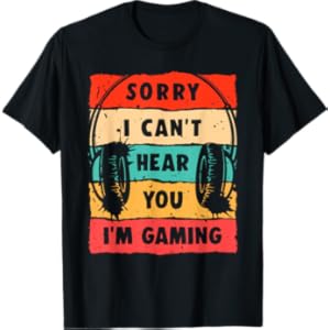 Funny Gamer Shirt for Teens Boys Men Video Gaming T-Shirt