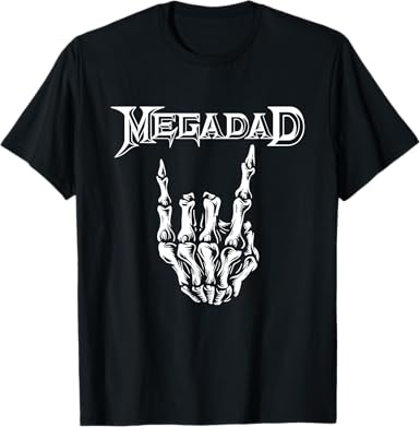 Megadad Retro 90s Hard Rock Band Heavy Metal Father's Day T-Shirt