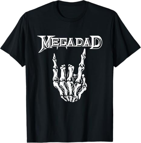 Megadad Retro 90s Hard Rock Band Heavy Metal Father's Day T-Shirt