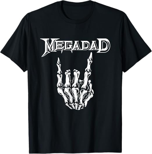 Megadad Retro 90s Hard Rock Band Heavy Metal Father's Day T-Shirt