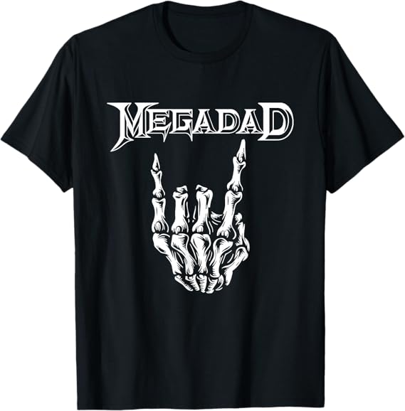 Megadad Retro 90s Hard Rock Band Heavy Metal Father's Day T-Shirt