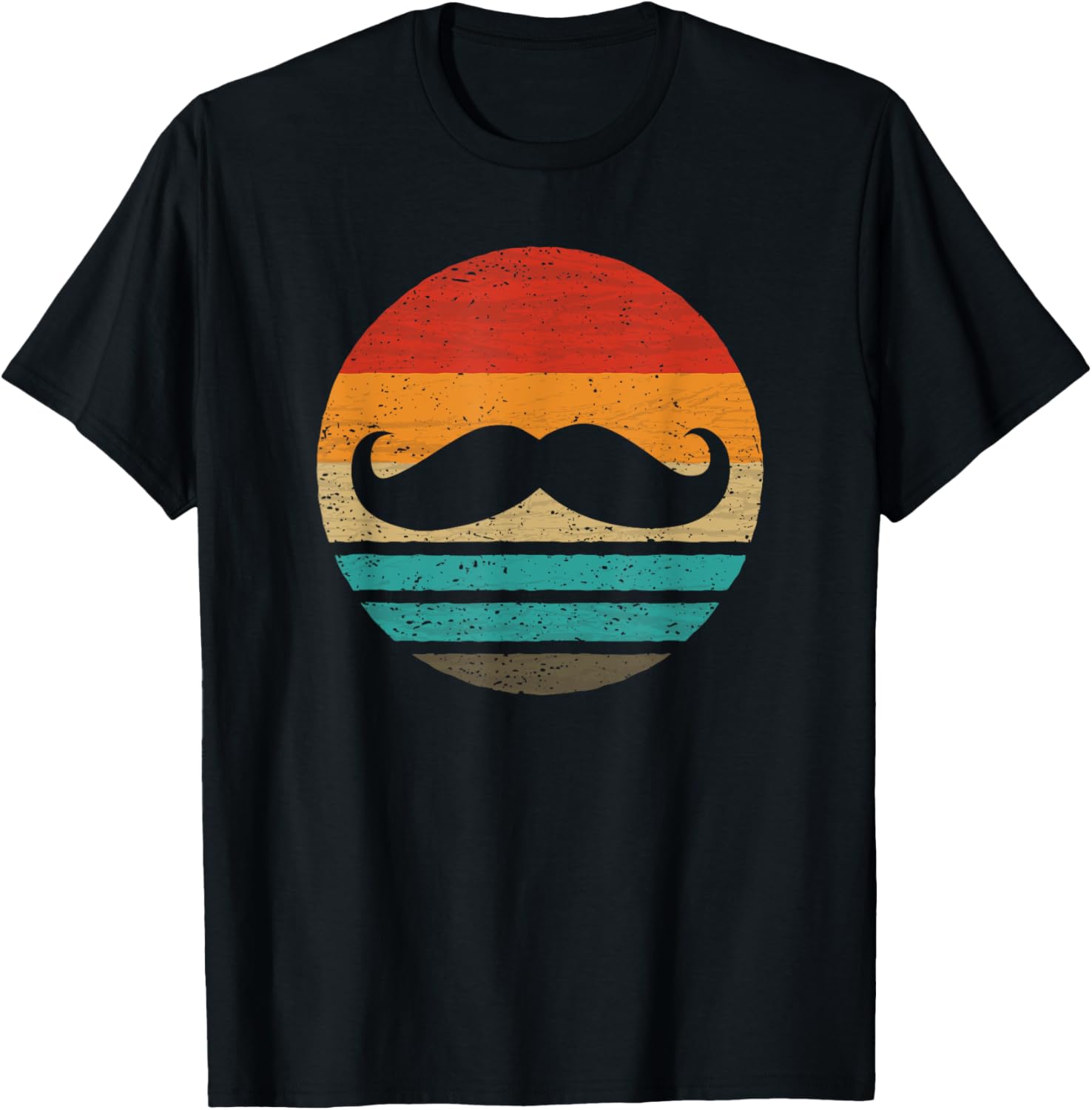 Mustache Retro Style Vintage T-Shirt