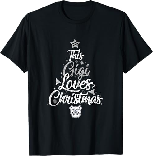 Camiseta de Navidad Butler Bulldogs This "Gigi" Loves Christmas, Negro -