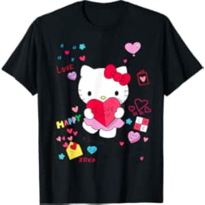 Hello Kitty Love Notes Valentine Tee Shirt T-Shirt