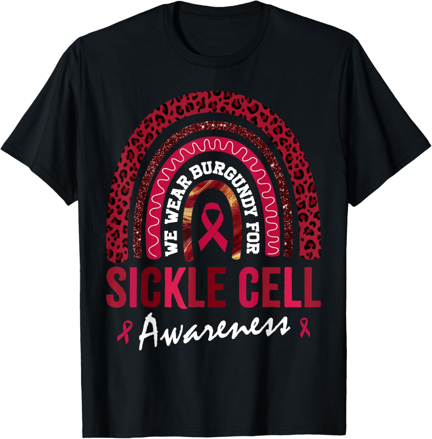 In September We Wear Burgundy for Sickle Cell Awareness T-Shirt