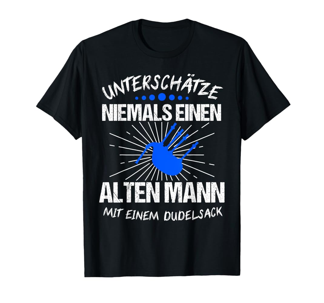 Dudelsack Schottland Spruch Schotten Retro Geschenk T-Shirt : Amazon.de:  Fashion