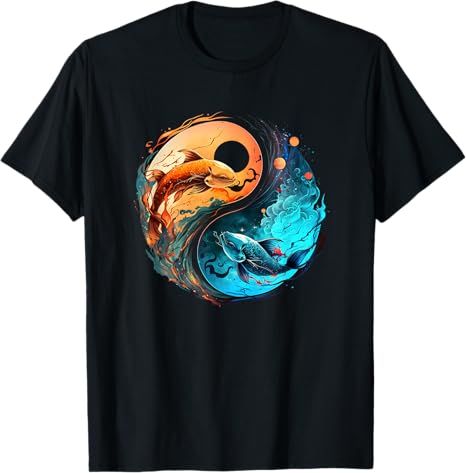 Pisces Horoscope Yin-Yang Symbol Zodiac Sign Tees