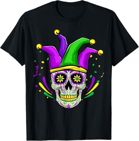 Sugar Skull Jester Hat Mardi Gras Men Women Kids