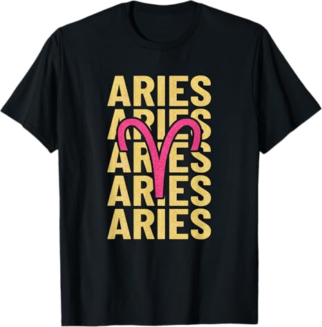 Aries Zodiac Sign - Aries Horoscope Birthday T-Shirt