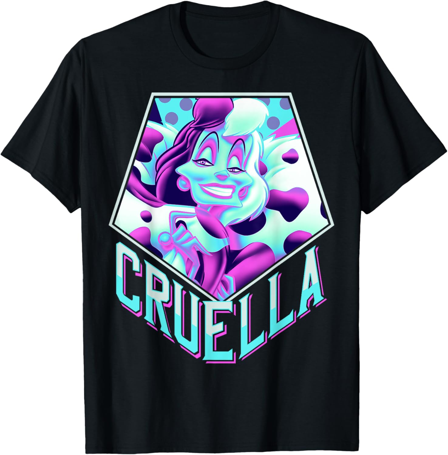 Disney Dalmatians Cruella Bold Pop Art Camiseta