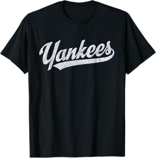 Vintage Yankees Retro Style 70s 80s First Name Personalized T-Shirt