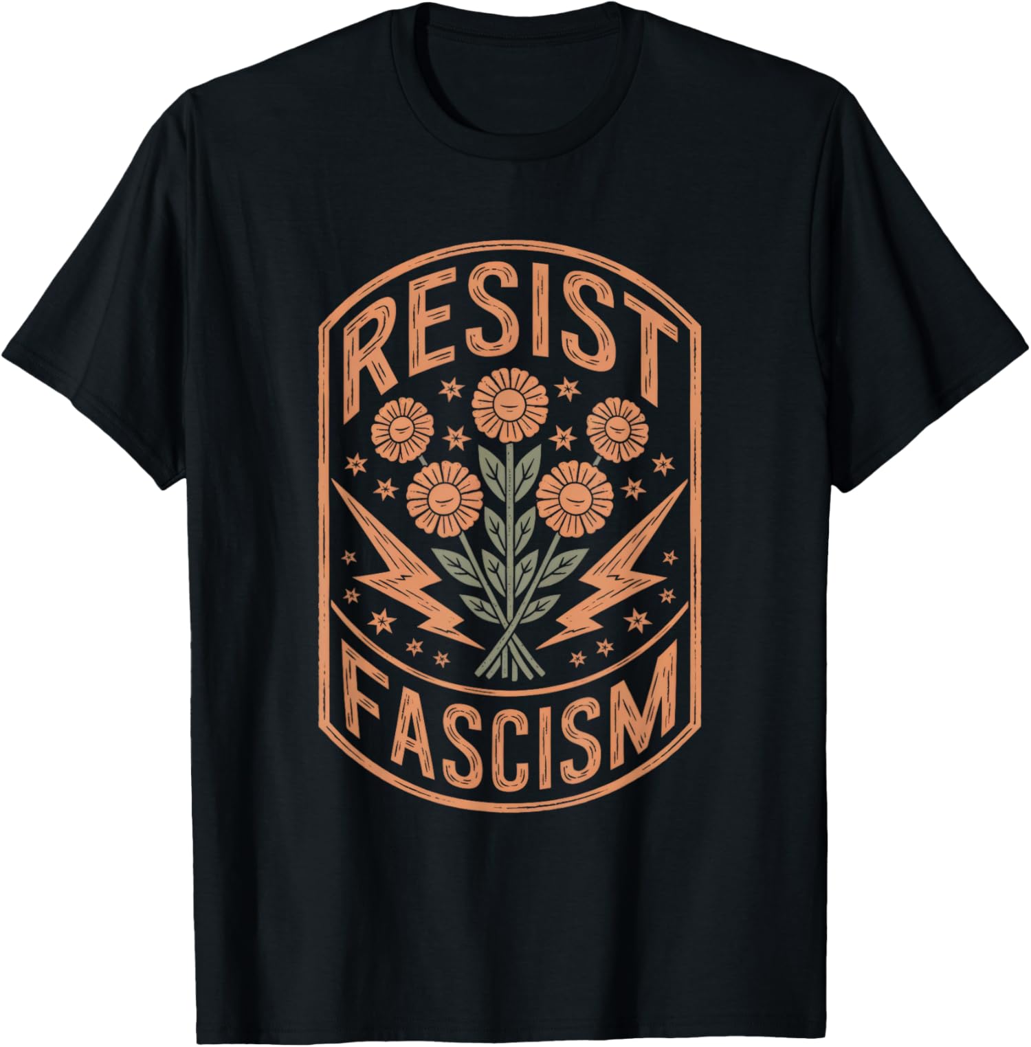 Resist Fascism Protest Trump Anti Trump President Unisex T-Shirt - Picture 2 of 8