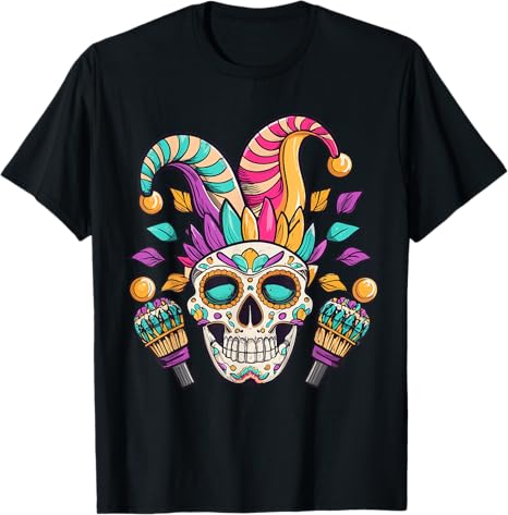 Sugar Skull Mardi Gras Party Apparel