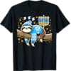 Funnyhanukkahslothjewishchanukahsleepinghanukkahpjstshirt  Urban Country Home Decor Funny hanukkah sloth jewish chanukah sleeping hanukkah pjs t shirt  urban country home decor