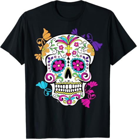 Dia de Los Muertos ,Sugar Skull Tee