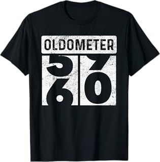 Oldometer Odometer Funny 60th Birthday Gift 60 yrs Old Joke T-Shirt