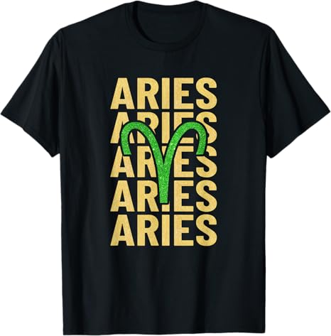 Aries Zodiac Sign - Aries Horoscope Birthday T-Shirt