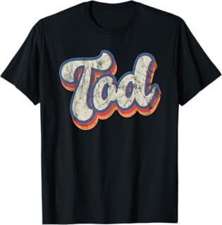 Personalized & Custom Apparel for TodTod Personalized Name Shirt Custom Lettering 70's T-Shirt
