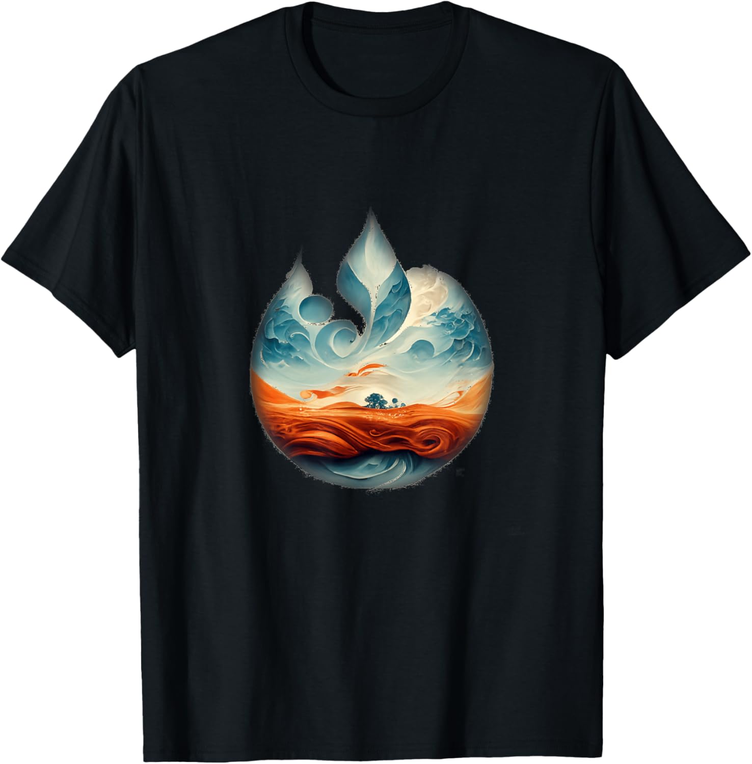 Logo Of Water Fire Earth Wind T-Shirt