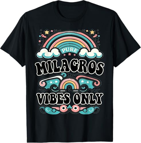 MILAGROS Vibes Only Cute Retro Girls MILAGROS Name T-Shirt