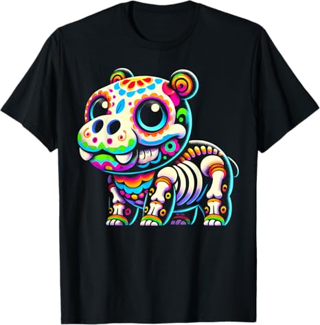 Día de los Muertos Hippo Skeleton Clothing Co