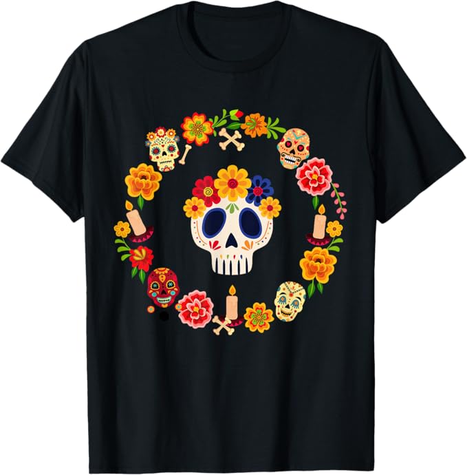 Día-de-los-Muertos Day-of-the-Dead Fiesta Apparel