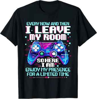 Funny Gamer Shirt for Teen Boys Men Video Games Gaming Gifts T-Shirt