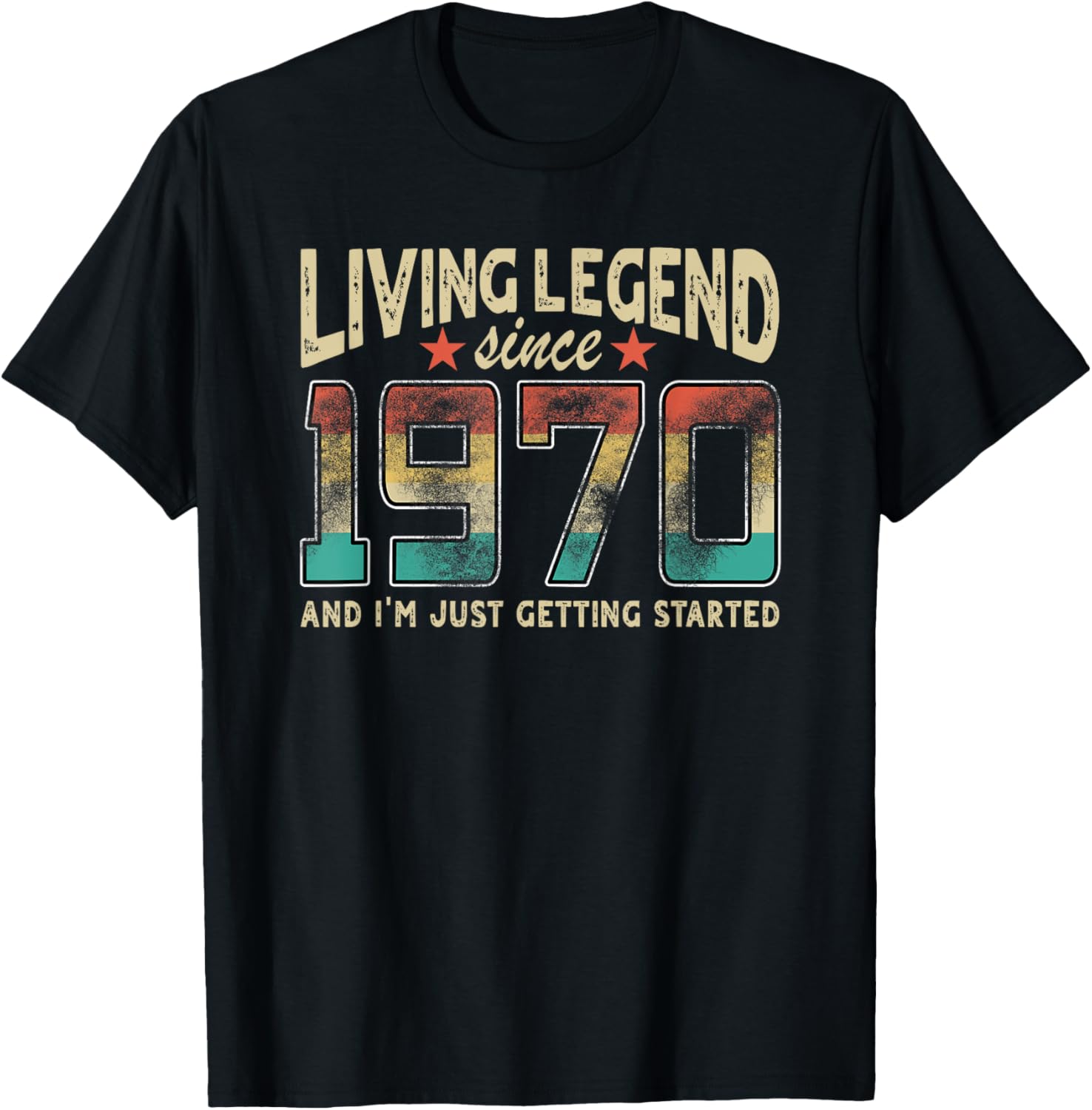 Living Legend Born 1970 I'm Just Getting Started Birthday T-Shirt