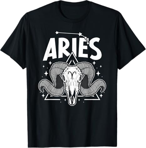 Aries Zodiac Sign Aries Birthday Aries Horoscope T-Shirt
