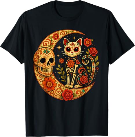 Funny Day Of The Dead Skull Mexico costume tee