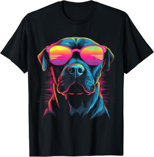 Pit Bull Mom Dog Lover Colorido Artistic Pitbull Owner - Camiseta para mujer, Negro -