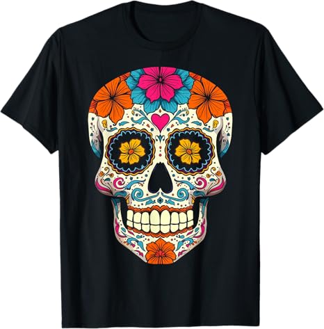 Halloween Sugar Skull Calavera Costume Tees Co