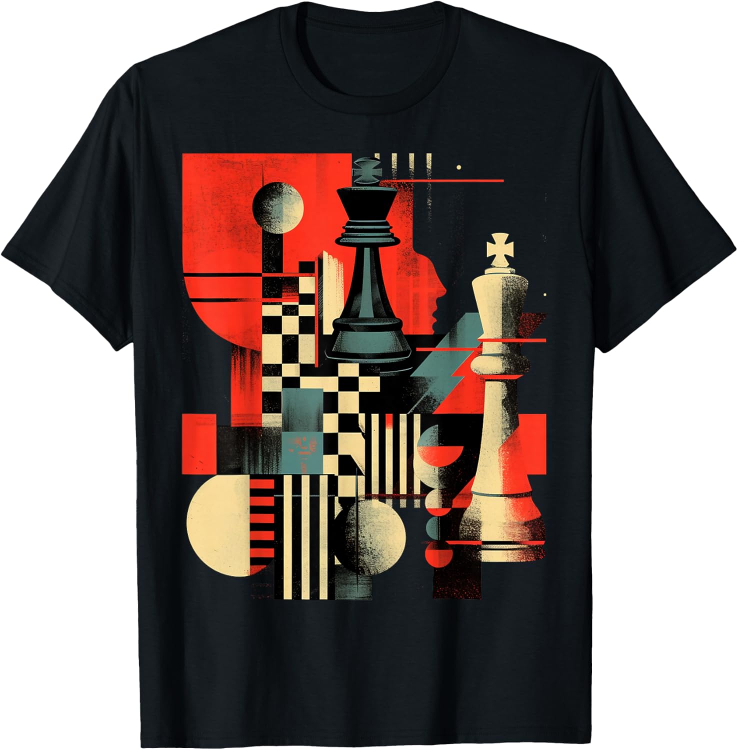 Camiseta artística de ajedrez jugador de ajedrez