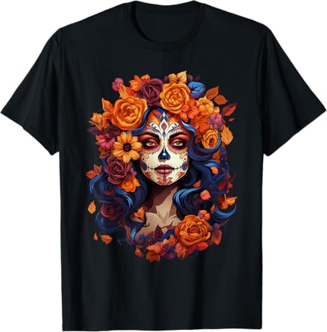 Halloween Dia De Los Muertos Apparel HUG