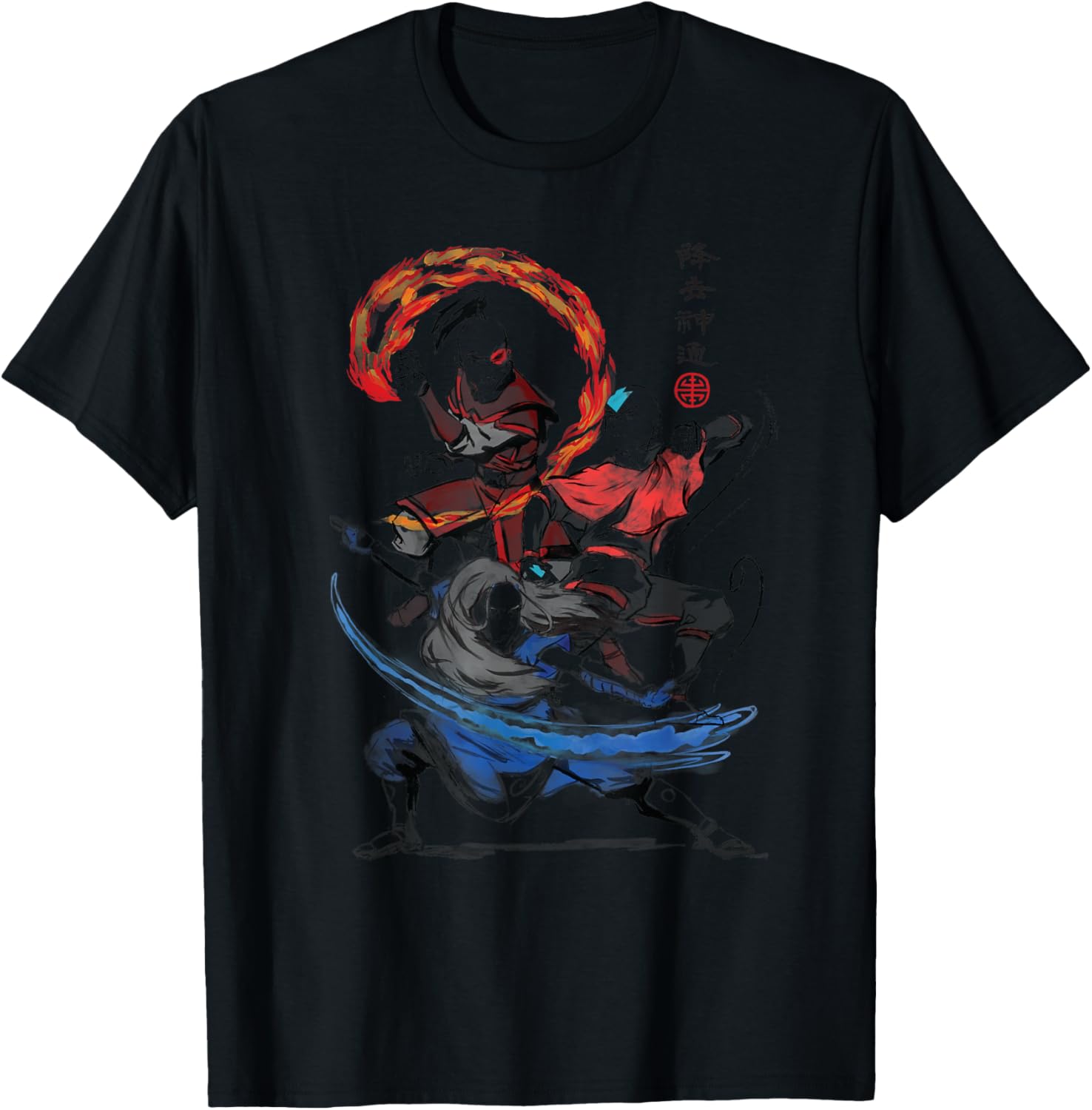The Last Airbender Air Water And Fire Signs T-Shirt
