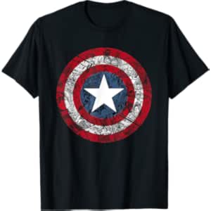 Marvel Captain America Avengers Shield comic T-Shirt