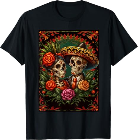 De Los Muertos Sugar Skull Day The Dead Shirts