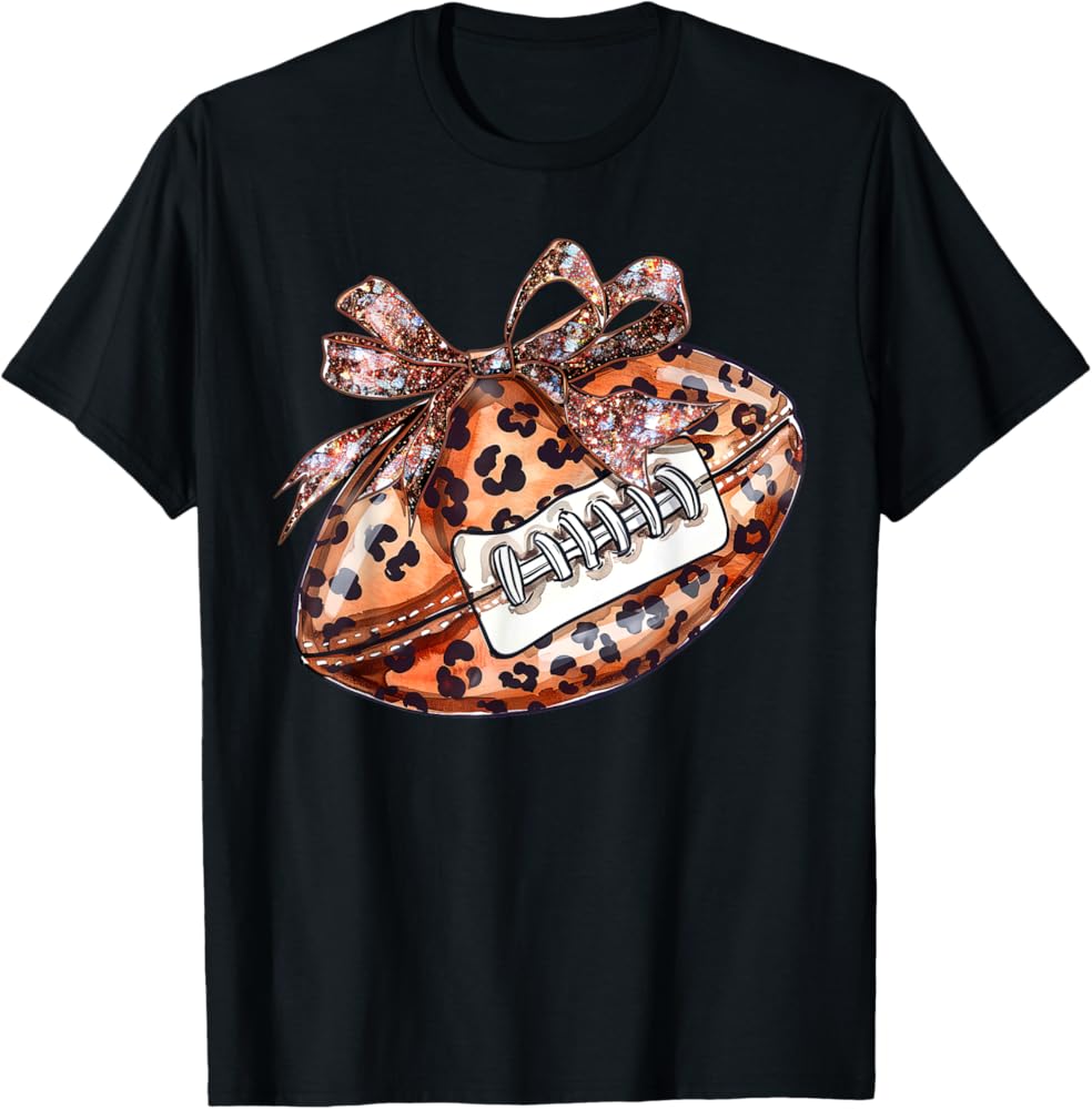 amazon-com-leopard-cheetah-pattern-print-football-with-ribbon-bow-tie-t-shirt-clothing-shoes-jewelry