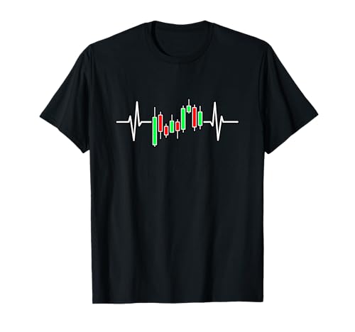 Trader Heartbeat Pulse Crypto Forex Stock Market Trading T-Shirt