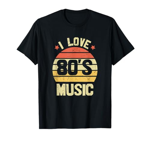 I Love 80's Music - Diversión I Love 80s Music Vintage Retro Cami...