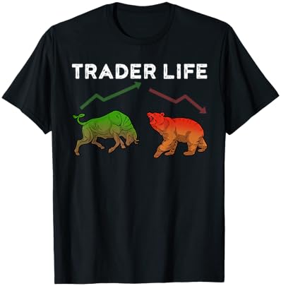 Trader T-Shirt Stock Tshirt Day Trading Shirt Market Forex T-Shir...