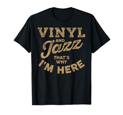 Vinyl Records Jazz Music Lover Entusiasta Audiófilo DJ Camiseta