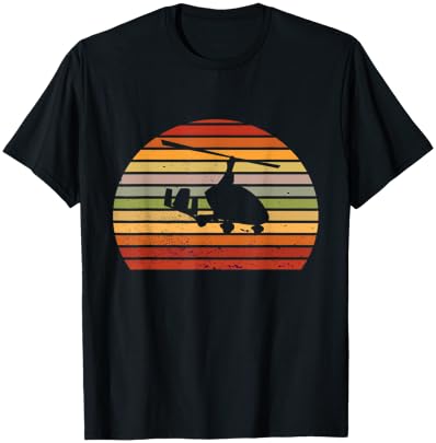 Gyrocopter Vintage Retro Gyroplane Autogyro Aviation T-Shirt