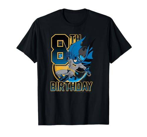 DC Comics Batman 8th Birthday Bat Swing Action Poster T-Shirt