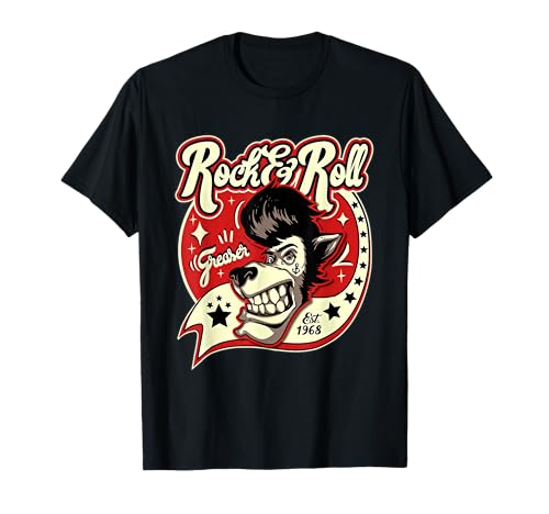 Rockabilly T-Shirts Men Women Rock and Roll Retro 1968 T-Shirt, B...