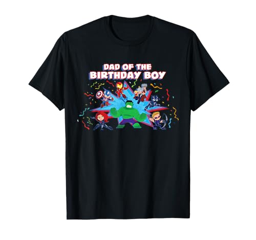 Marvel Avengers Toon Family Party Dad of the Birthday Boy T-Shirt